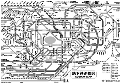 东京地铁 一张图走遍全城