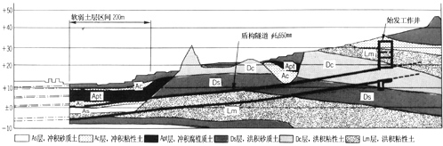 图-3  地质纵断面概要图